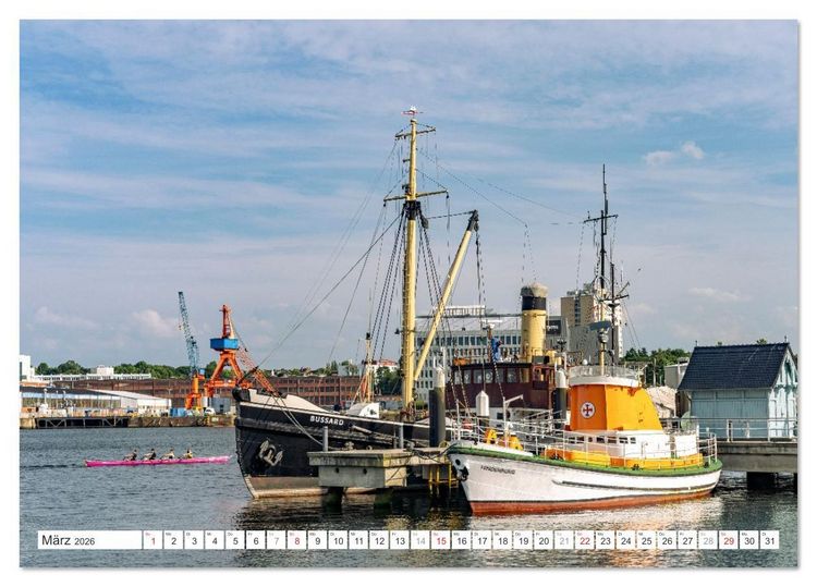 Produktbild: Schleswig Holstein - Landeshauptstadt Kiel (Tischkalender 2026 DIN A5 quer), CALVENDO Monatskalender