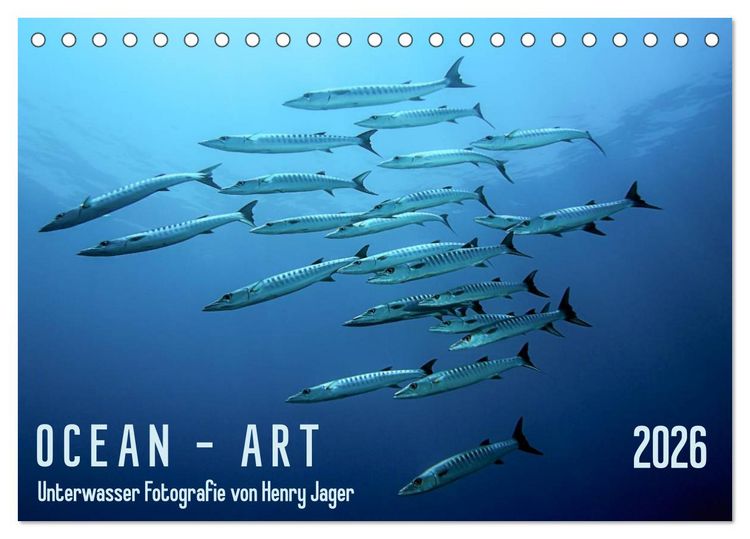 Produktbild: OCEAN - ART (Tischkalender 2026 DIN A5 quer), CALVENDO Monatskalender