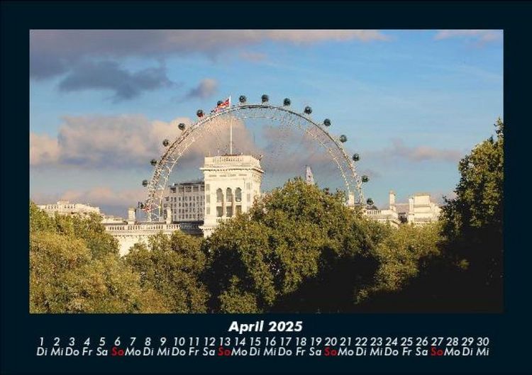 Produktbild: London 2025 Fotokalender DIN A5