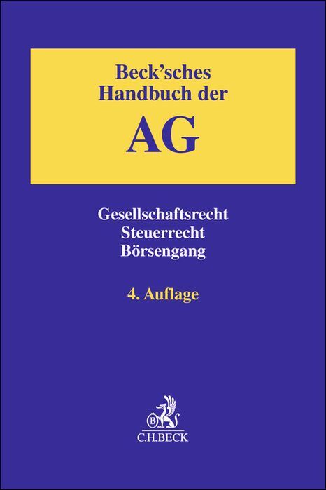 Produktbild: Beck'sches Handbuch der AG