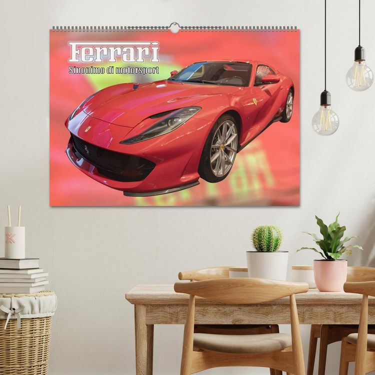 Produktbild: Ferrari - Synonym f&uuml;r Motorsport (Wandkalender 2026 DIN A2 quer), CALVENDO Monatskalender