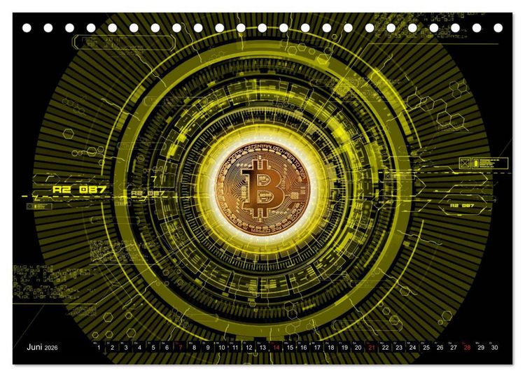 Produktbild: Bitcoins (Tischkalender 2026 DIN A5 quer), CALVENDO Monatskalender