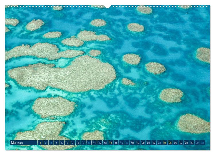 Produktbild: Great Barrier Reef und die Whitsundays (hochwertiger Premium Wandkalender 2026 DIN A2 quer), Kunstdruck in Hochglanz