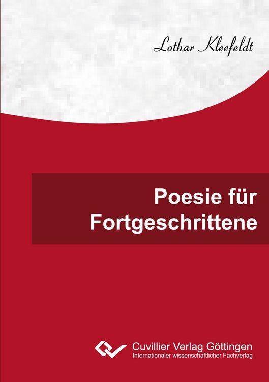 Produktbild: Poesie f&uuml;r Fortgeschrittene