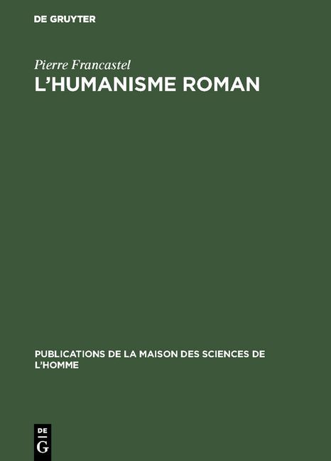 Produktbild: L&rsquo;humanisme roman
