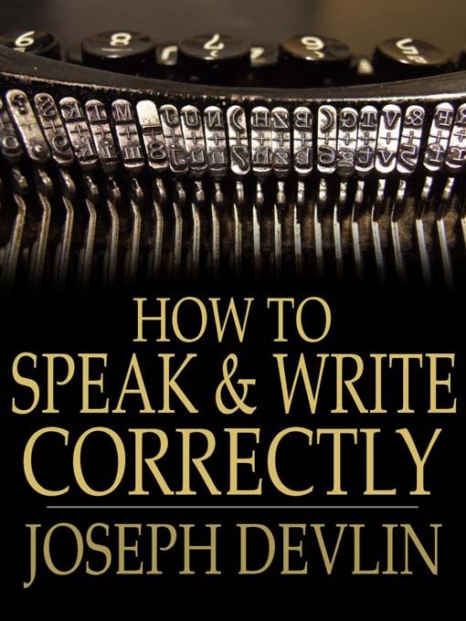 Produktbild: How to Speak and Write Correctly
