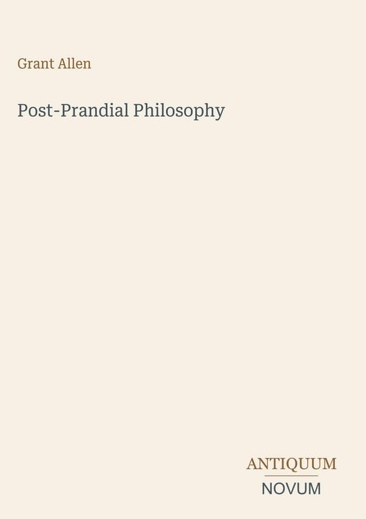 Produktbild: Post-Prandial Philosophy