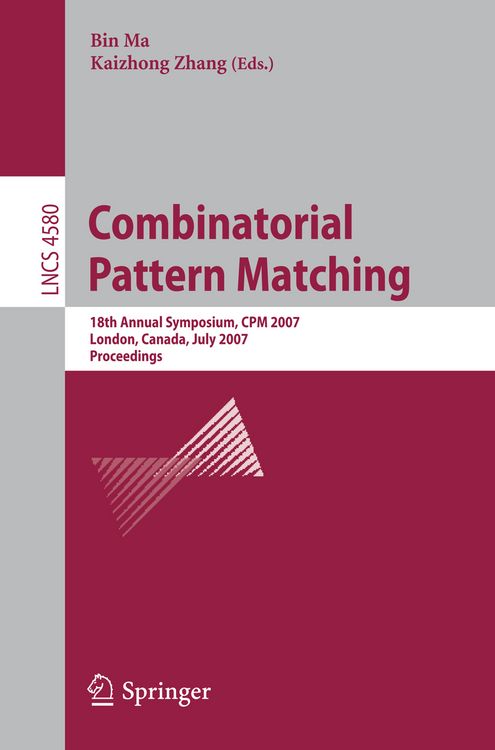 Produktbild: Combinatorial Pattern Matching