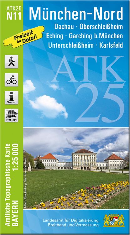 Produktbild: ATK25-N11 M&uuml;nchen-Nord (Amtliche Topographische Karte 1:25000)