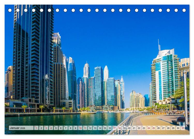 Produktbild: Dubai - Traumstadt der Scheichs (Tischkalender 2026 DIN A5 quer), CALVENDO Monatskalender