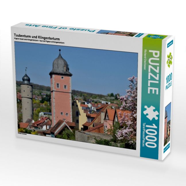 Produktbild: CALVENDO Puzzle Taubenturm und Klingentorturm | 1000 Teile Lege-Gr&ouml;&szlig;e 64x48cm Foto-Puzzle f&uuml;r gl&uuml;ckliche Stunden