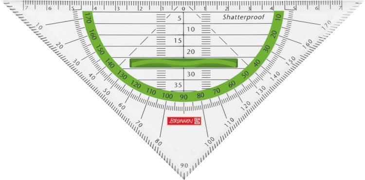 Produktbild: Brunnen Geometrie-Dreieck 16cm Griff kiwi