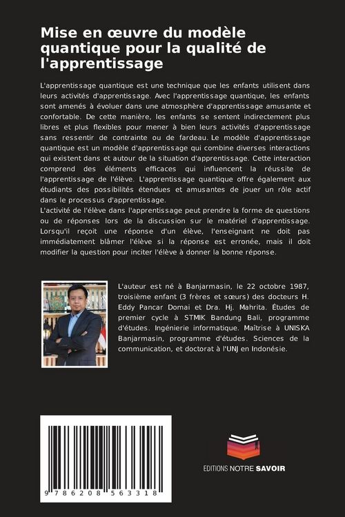 Produktbild: Mise en &iquest;uvre du mod&egrave;le quantique pour la qualit&eacute; de l'apprentissage