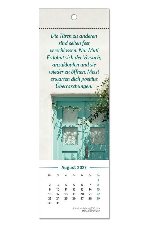 Produktbild: Der Lebensfreude-Lesezeichenkalender 2027