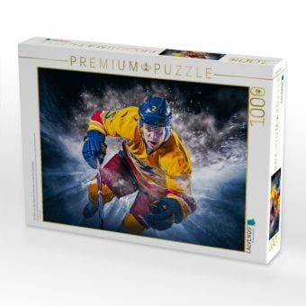 Produktbild: CALVENDO Puzzle Ein Motiv aus dem Kalender Eishockey und positive Gedanken | 1000 Teile Lege-Gr&ouml;&szlig;e 64x48cm Foto-Puzzle f&uuml;r gl&uuml;ckliche Stunden
