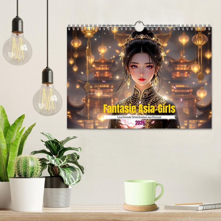 Produktbild: Fantasie Asia-Girls (Wandkalender 2026 DIN A4 quer), CALVENDO Monatskalender