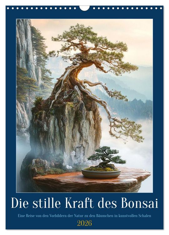 Produktbild: Die stille Kraft des Bonsai (Wandkalender 2026 DIN A3 hoch), CALVENDO Monatskalender