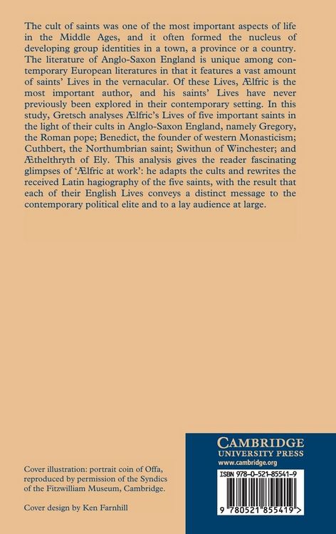 Produktbild: Aelfric and the Cult of Saints in Late Anglo-Saxon England