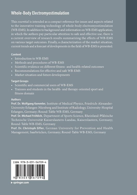 Produktbild: Whole-Body Electromyostimulation