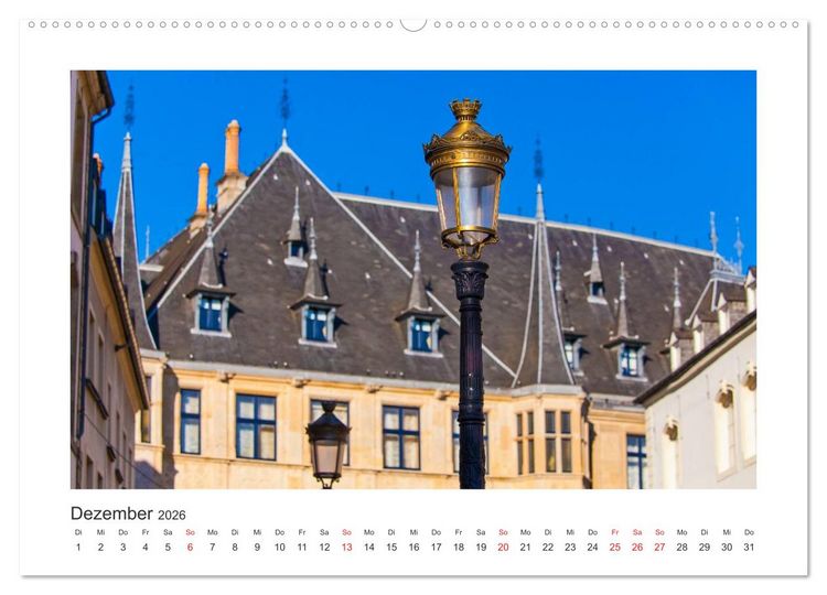 Produktbild: LUXEMBURG Stadt der Kontraste (hochwertiger Premium Wandkalender 2026 DIN A2 quer), Kunstdruck in Hochglanz