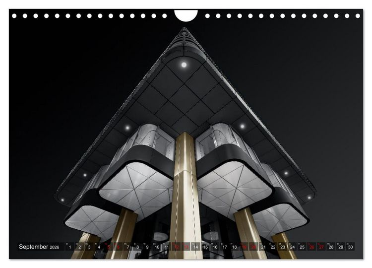 Produktbild: MAINHATTEN architektur kunst (Wandkalender 2026 DIN A4 quer), CALVENDO Monatskalender