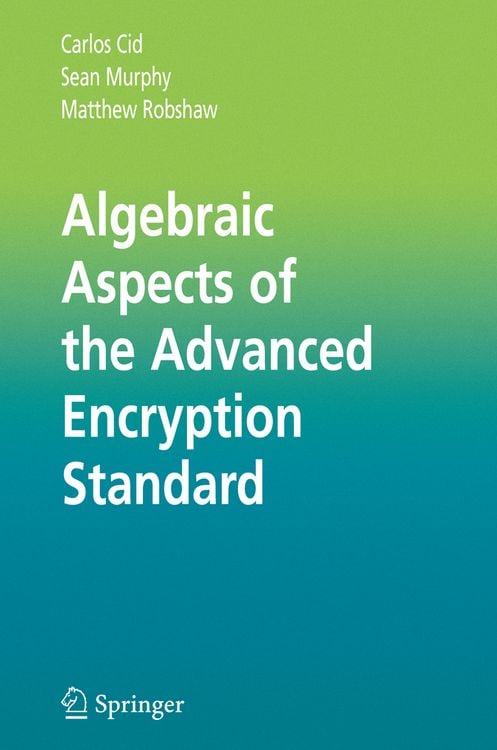Produktbild: Algebraic Aspects of the Advanced Encryption Standard