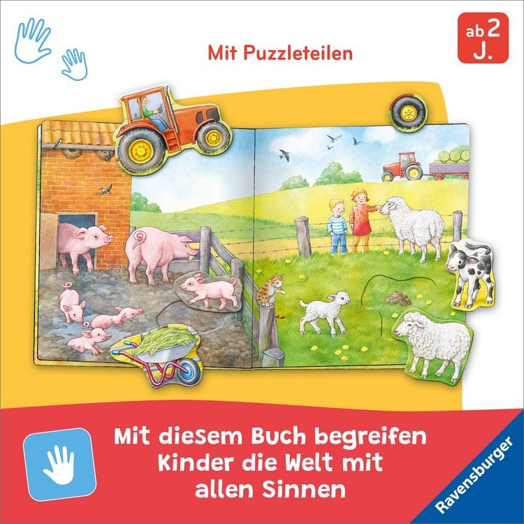 Produktbild: Mein gro&szlig;es Puzzle-Spielbuch - Bauernhof