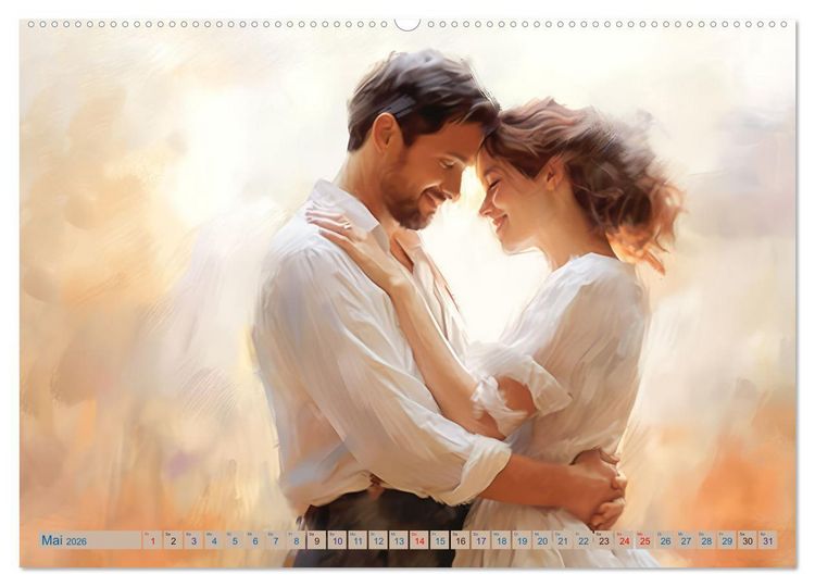 Produktbild: Zeichen der Liebe Impressionistische Bilder (Wandkalender 2026 DIN A2 quer), CALVENDO Monatskalender