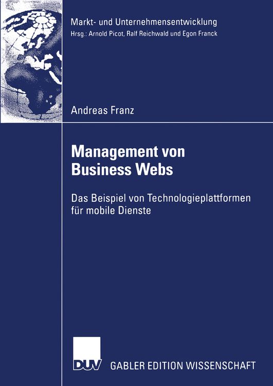 Bild vom Artikel Management von Business Webs vom Autor Andreas Franz