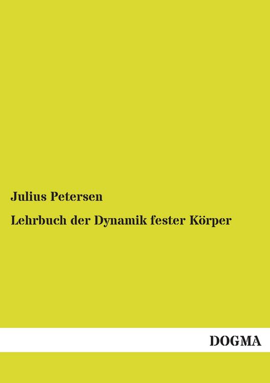 Produktbild: Lehrbuch der Dynamik fester K&ouml;rper