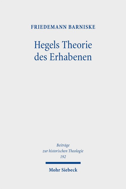 Produktbild: Hegels Theorie des Erhabenen