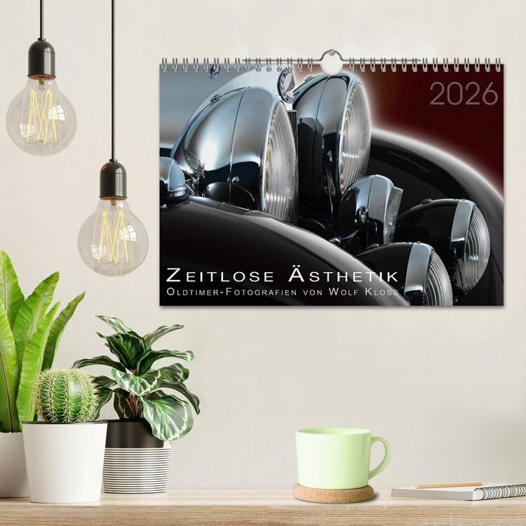 Produktbild: Zeitlose &Auml;sthetik Oldtimer-Fotografien von Wolf Kloss (Wandkalender 2026 DIN A4 quer), CALVENDO Monatskalender