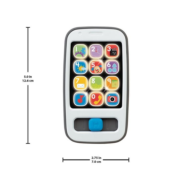 Produktbild: Fisher-Price Lernspa&szlig; Smartphone Musiklernspielzeug f&uuml;r Babys, grau, deutsche