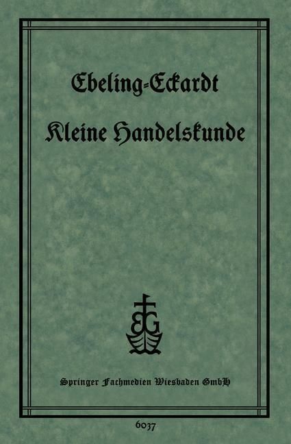 Produktbild: Kleine Handelskunde