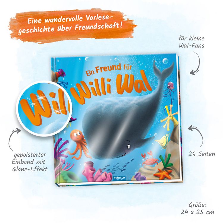 Produktbild: Tr&ouml;tsch Vorlesebuch Ein Freund f&uuml;r Willi Wal