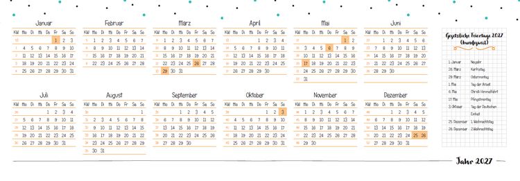 Produktbild: Der Kita-Tischkalender 2027/28