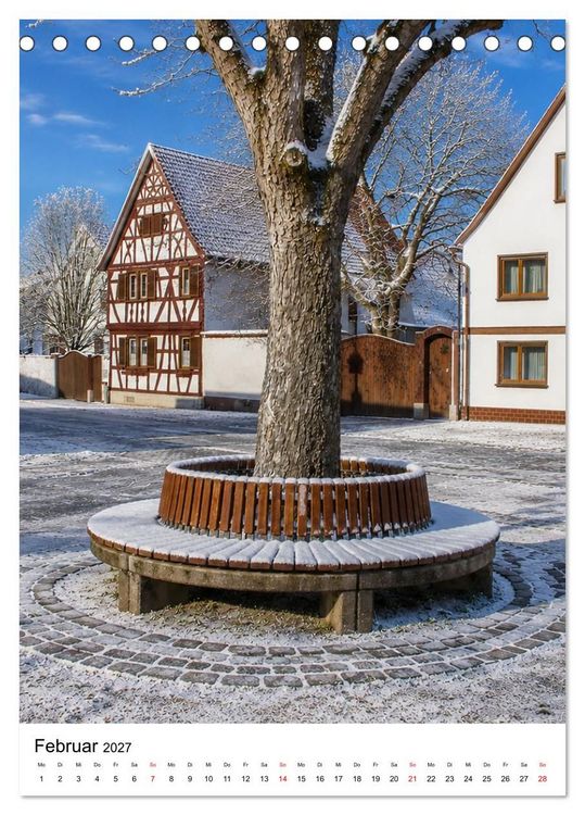 Produktbild: Trebur und die Deutsche Fachwerkstra&szlig;e (Tischkalender 2027 DIN A5 hoch), CALVENDO Monatskalender