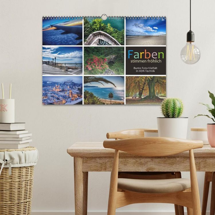 Produktbild: Farben stimmen fr&ouml;hlich - Bunte Foto-Vielfalt in HDR-Technik (Wandkalender 2027 DIN A3 quer), CALVENDO Monatskalender