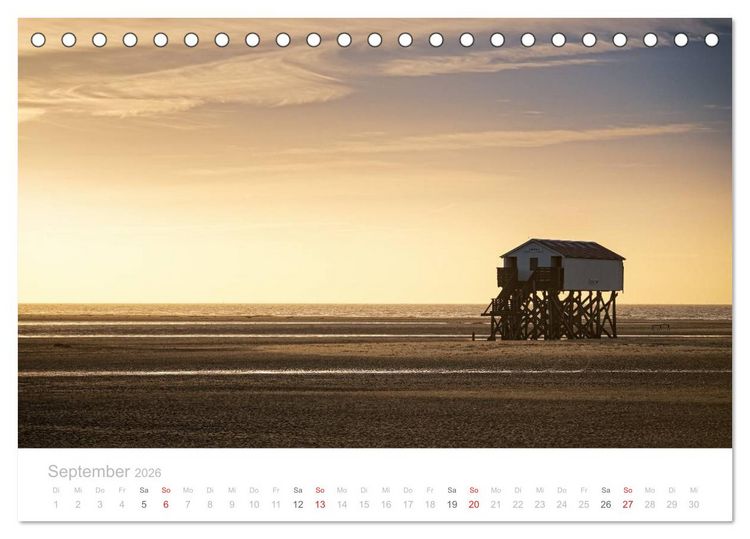 Produktbild: St. Peter-Ording (Tischkalender 2026 DIN A5 quer), CALVENDO Monatskalender
