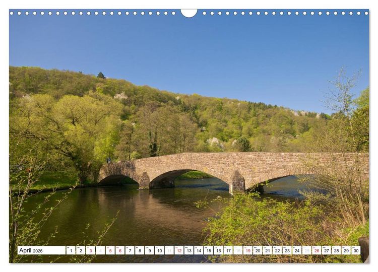 Produktbild: B&auml;che, Fl&uuml;sse, Seen - Wasser in der Eifel (Wandkalender 2026 DIN A3 quer), CALVENDO Monatskalender