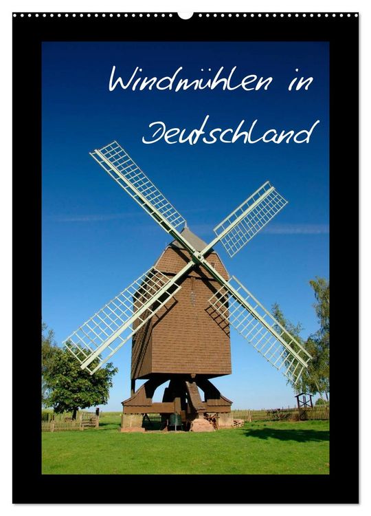 Produktbild: Windm&uuml;hlen in Deutschland (Wandkalender 2026 DIN A2 hoch), CALVENDO Monatskalender