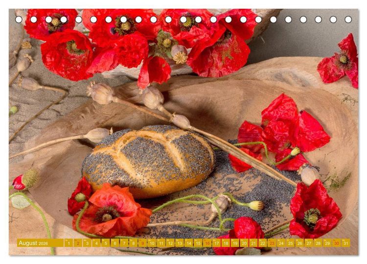 Produktbild: Brot und Geb&auml;ck. Feines aus der Backstube (Tischkalender 2026 DIN A5 quer), CALVENDO Monatskalender