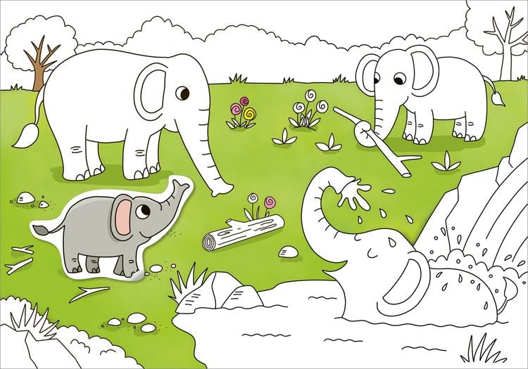 Produktbild: Mein Sticker-Malbuch. Zootiere