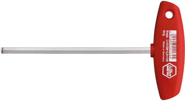 Produktbild: Wiha Werkstatt Innen-Sechskantschraubendreher Schl&uuml;sselweite (metrisch): 4 mm Klingenl&auml;nge: 150 mm