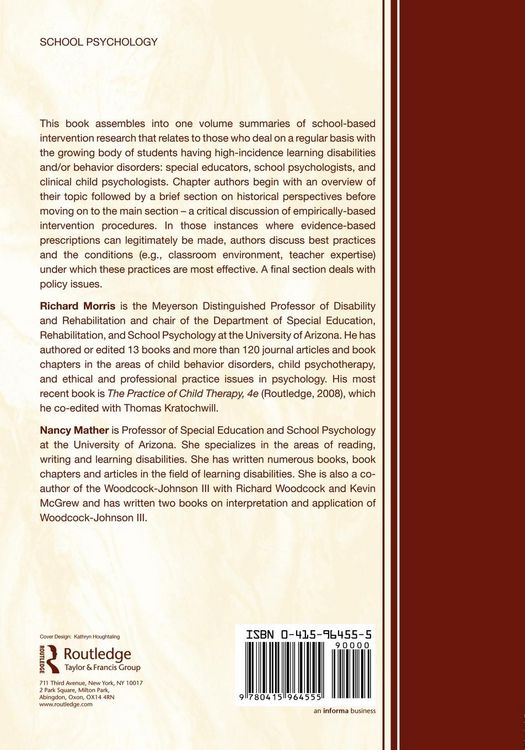 Produktbild: Evidence-Based Interventions for Students with Learning and Behavioral Challenges