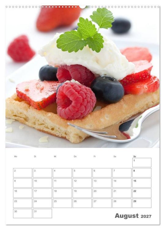 Produktbild: Herzhaft - S&uuml;&szlig; / Mein K&uuml;chenplaner (hochwertiger Premium Wandkalender 2027 DIN A2 hoch), Kunstdruck in Hochglanz