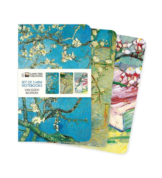Produktbild: Dreier Set Mini-Notizb&uuml;cher: Vincent van Gogh, Bl&uuml;ten