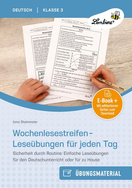 Produktbild: Wochenlesestreifen - Lese&uuml;bungen f&uuml;r jeden Tag