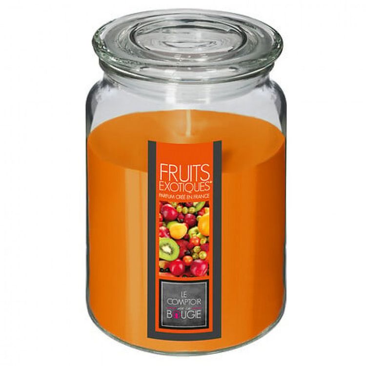 Produktbild: Duftkerze im Glas, exotische Fruechte 510g