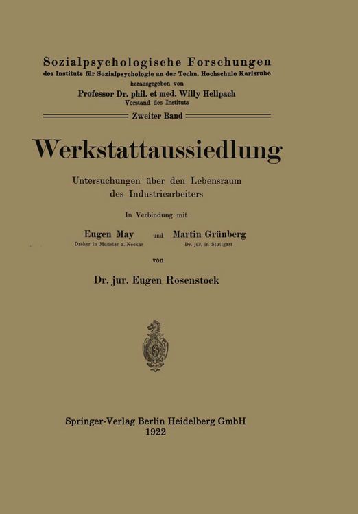 Produktbild: Werkstattaussiedlung